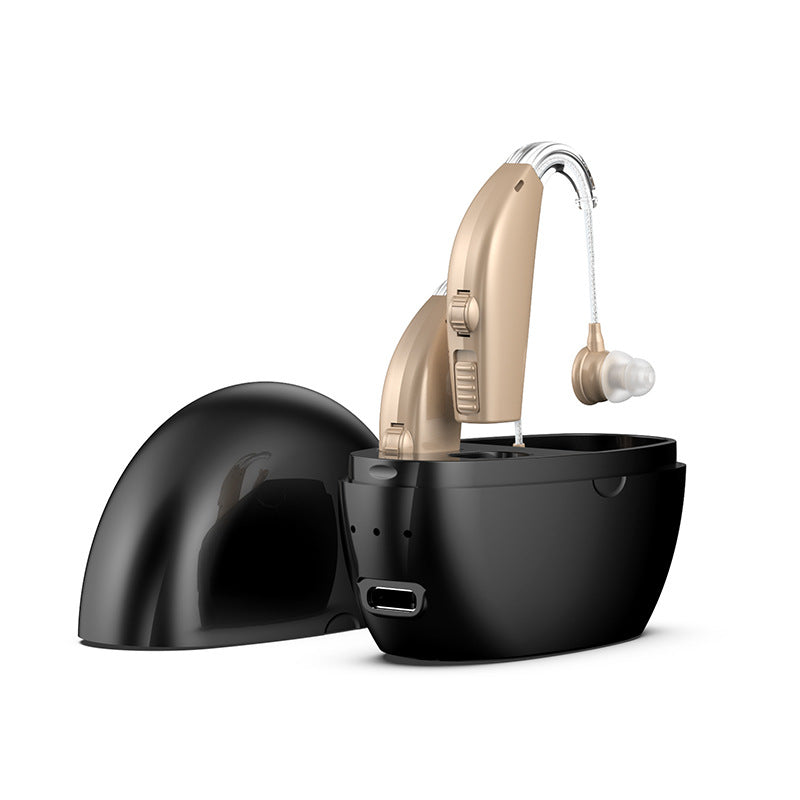 Hearing Aids, Hearing Aids for Seniors with Noise Cancelling and Volume Control, Rechargeable Hearing Aids for Hearing Loss with Charging Case