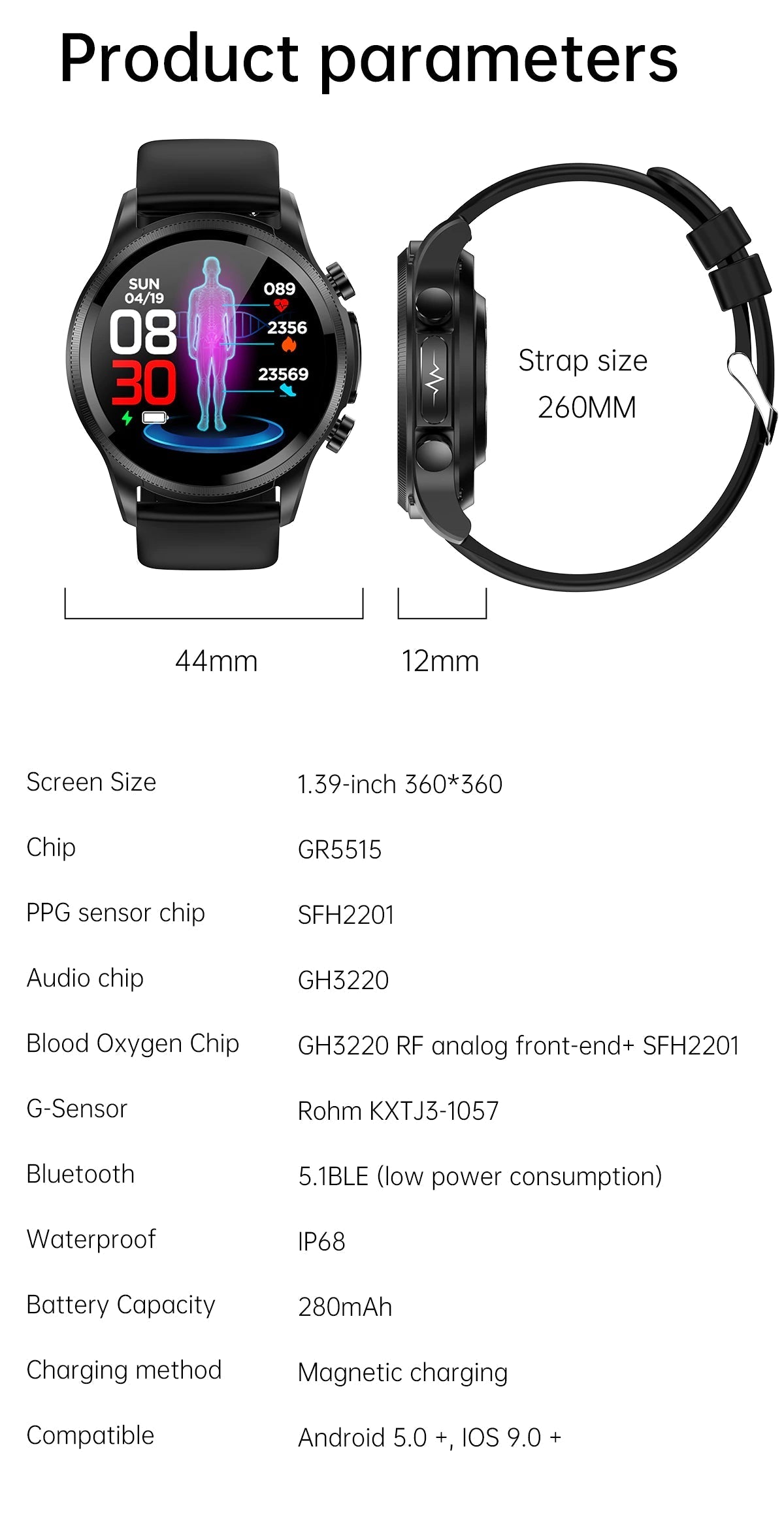 Geekran Diabetes Smart Watch