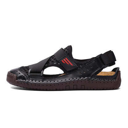 SURSELL Men's Casual Beach Breathable Plus Size Sandals