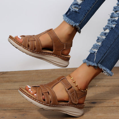 Ladies Summer Wedge Comfortable Casual Sandals