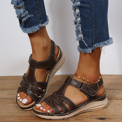 Ladies Summer Wedge Comfortable Casual Sandals