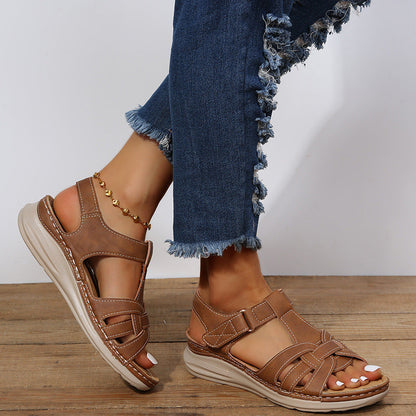 Ladies Summer Wedge Comfortable Casual Sandals