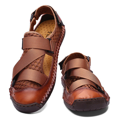 SURSELL Men's Casual Beach Breathable Plus Size Sandals