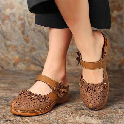 Ladies Flat Round Toe Casual Sandals