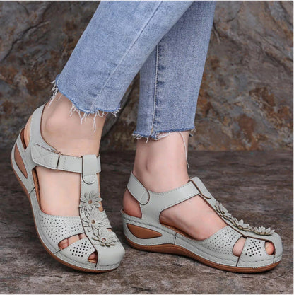 Summer women's soft sole round toe wedge sandals