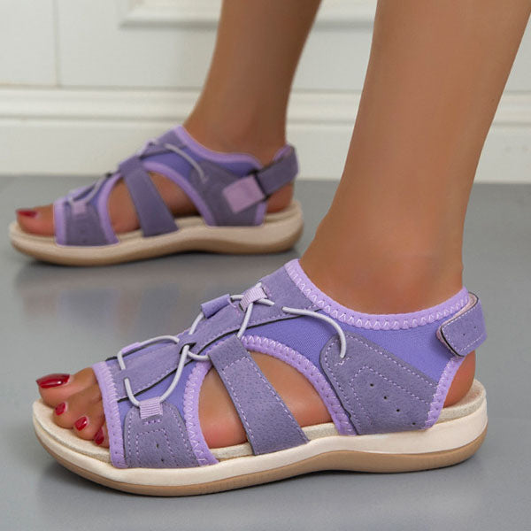 2024 spring new round toe breathable casual sandals