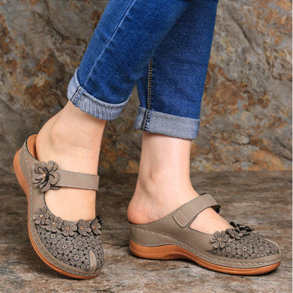 Ladies Flat Round Toe Casual Sandals