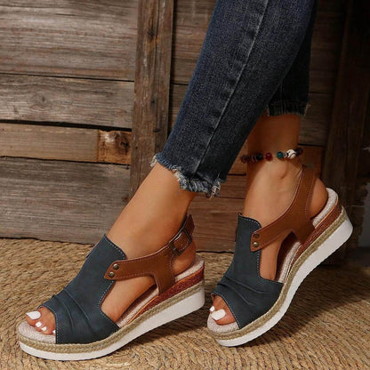 Women's fish mouth casual flat sandals