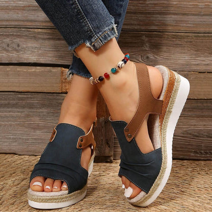 Women's fish mouth casual flat sandals