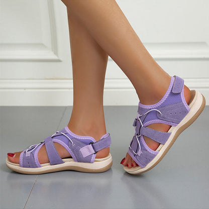 2024 spring new round toe breathable casual sandals