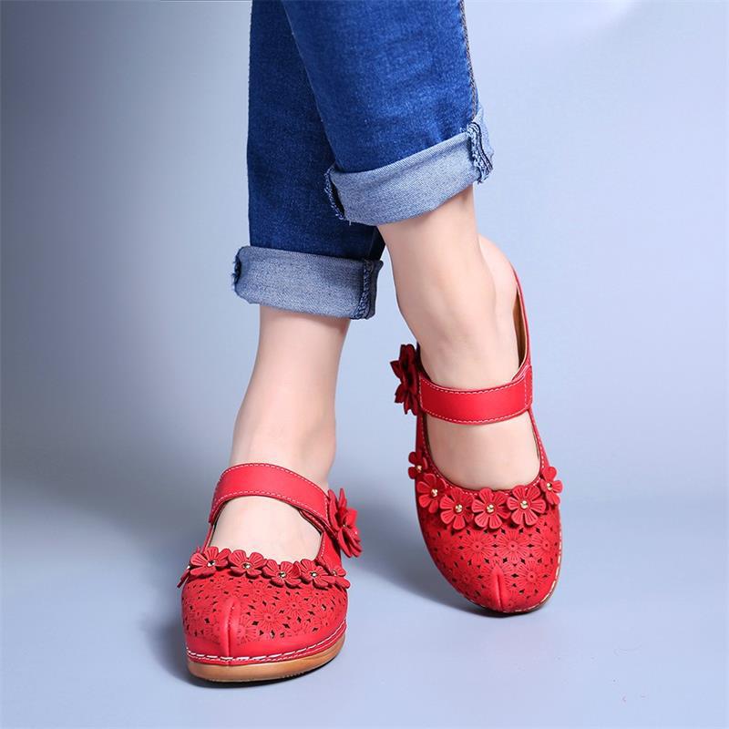 Ladies Flat Round Toe Casual Sandals