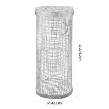 Barbecue stainless steel wire mesh cylinder