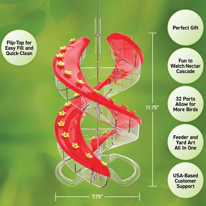 DNA Helix 32-Port Hummingbird Feeder