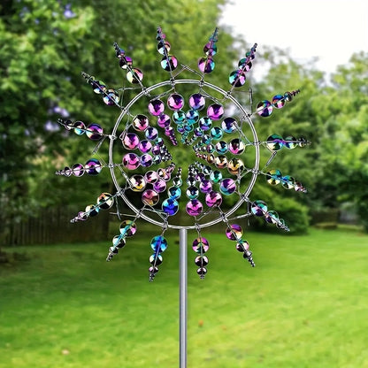 Metal Windmill 3D Kinetic Sculpture