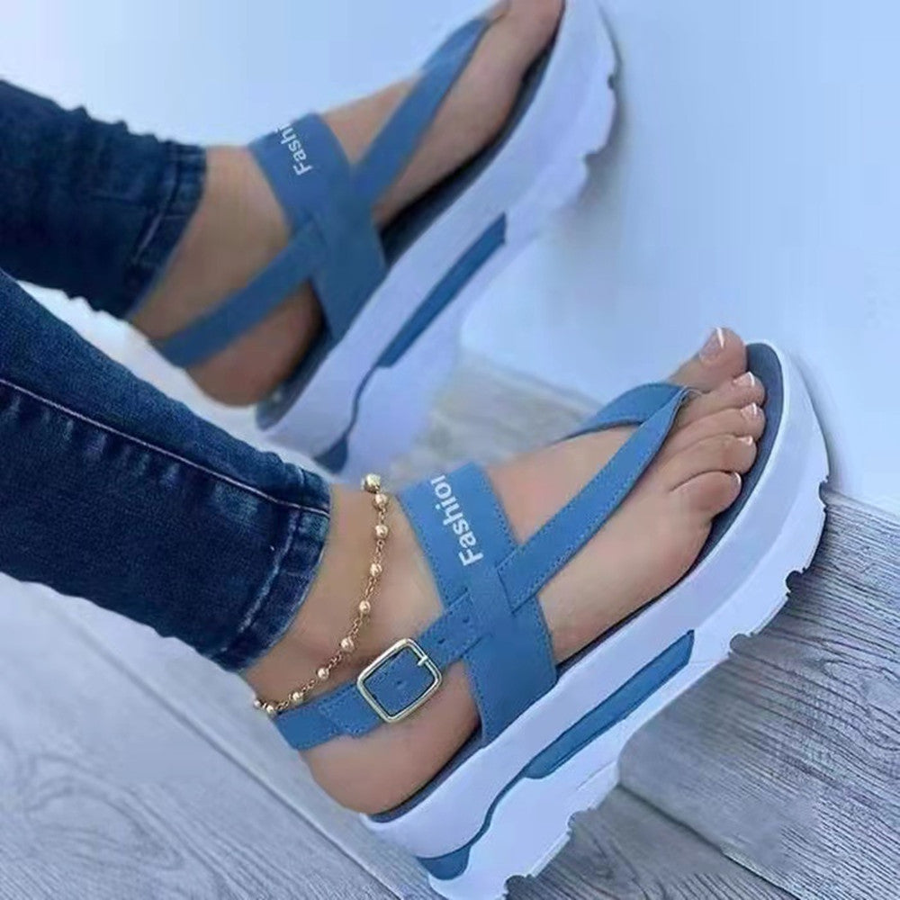 Women's Summer Wedge Thong Sandals