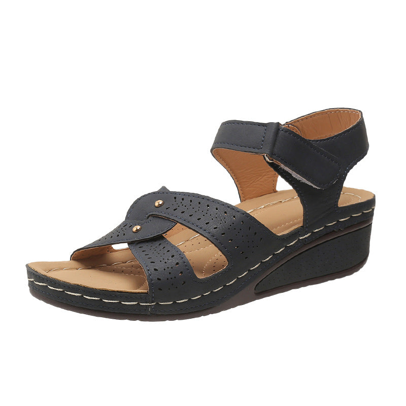 Women's Comfort Round Toe Wedge Sandals