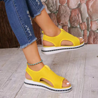 Summer Fashion Flat Fly Woven Women's Sandals