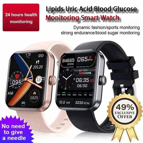 Welnax® - Lipids Uric Acid Blood Glucose Monitoring Smart Watch(Christmas Special!)