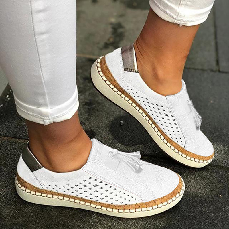 New Women's Autumn Low Heel Round Toe Breathable Sneakers