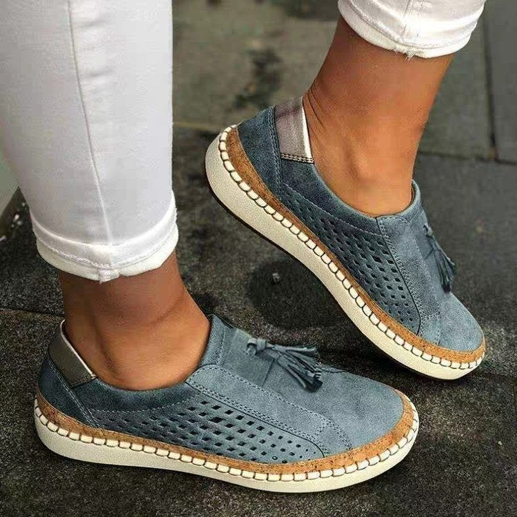 New Women's Autumn Low Heel Round Toe Breathable Sneakers