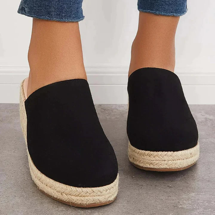 Women's large size thick bottom casual slippers